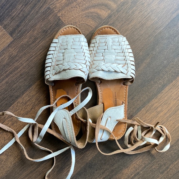 Mexican Handmade Leather Huaraches Size 5 US - Picture 2 of 3